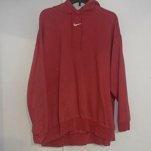 Oversized Pink Nike hoodie